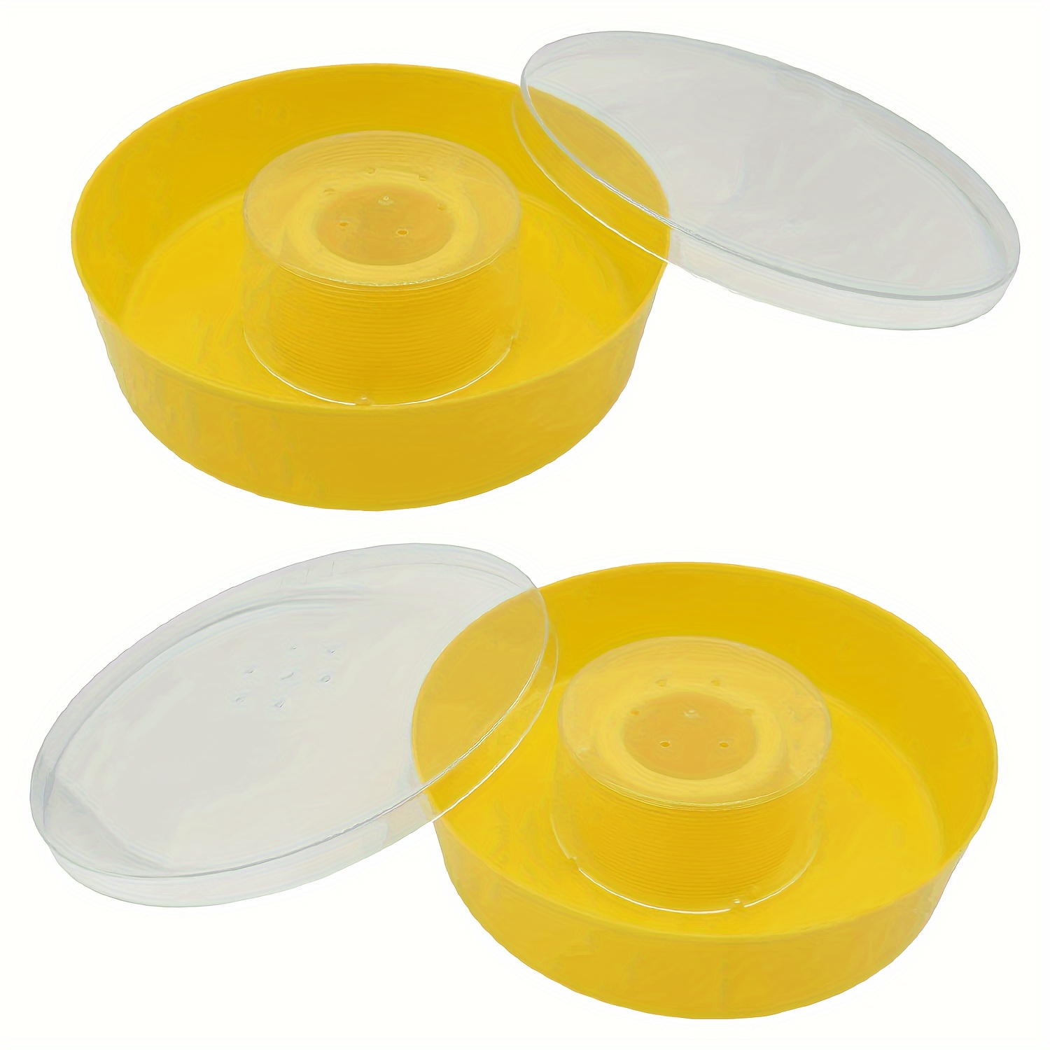 

1pc Rapid Bee Feeder Round Hive Top Bee Feeder Plastic, A Professional Beekeeping Equipment, Used For Bees To Drink Water Quickly And Safely, Beekeeping Supplies