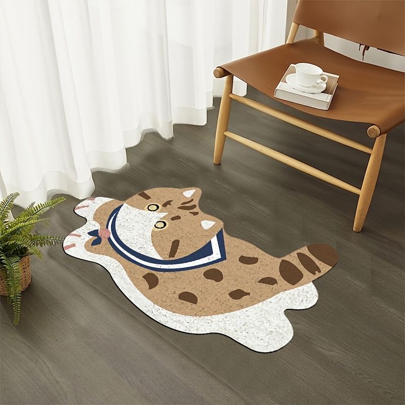 Kitty Doormat Outdoor Entrance,cat Cute Rug,welcome Mat,kawaii