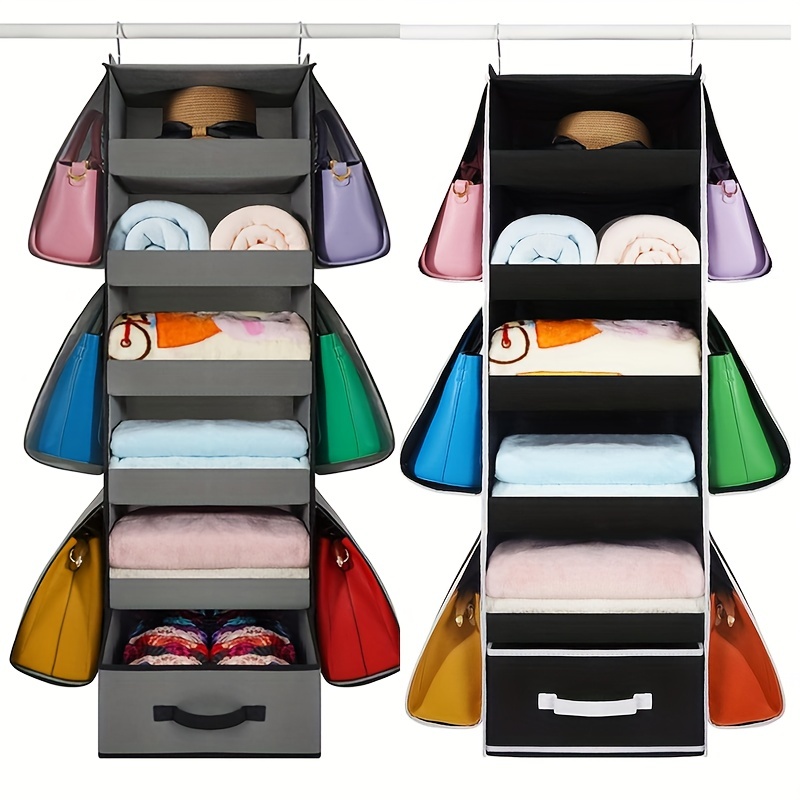 Hanging Handbag Organizer Purse Storage Bag For Closet With - Temu