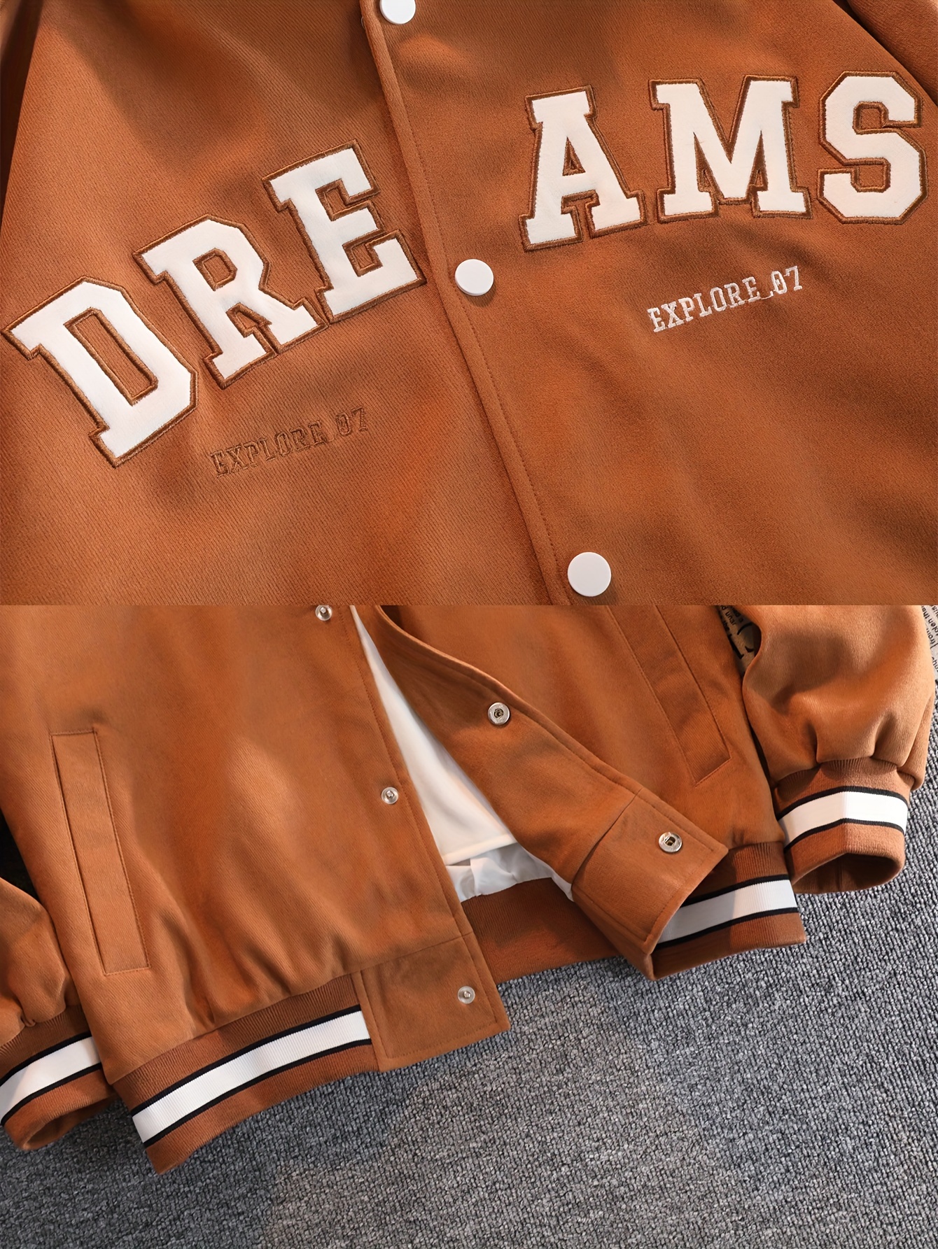 Thin on sale varsity jacket