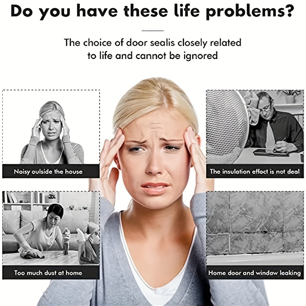 Noise Reduction Weather Stripping Easily Installed Cut Doors Temu Canada