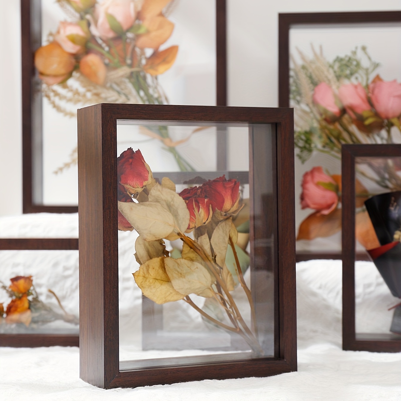 Photo Frame Simple Double sided Transparent Square - Temu