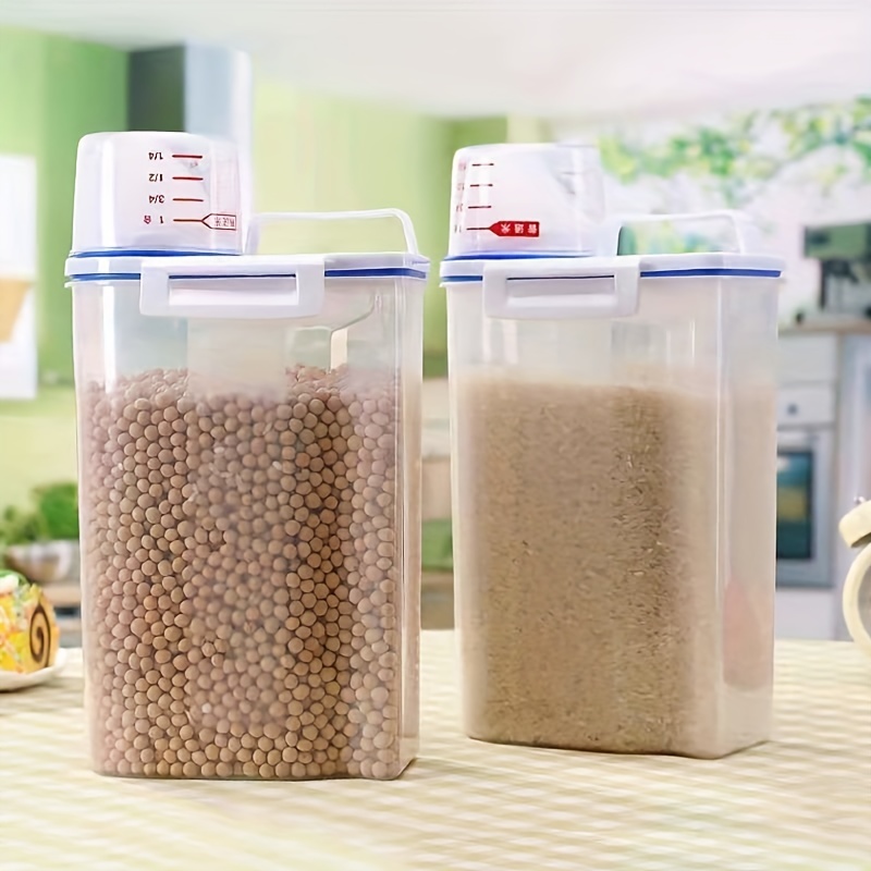 Contenedor Cereales Dispensador Alimentos Plástico Cereales - Temu