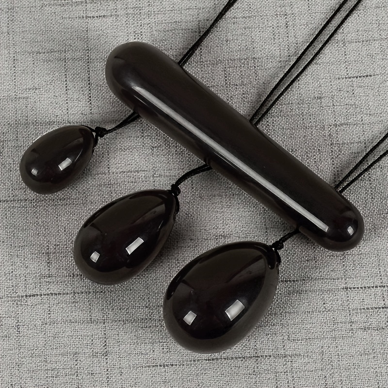 4pcs Crystal Semi-Precious Stone Jade Egg Set
