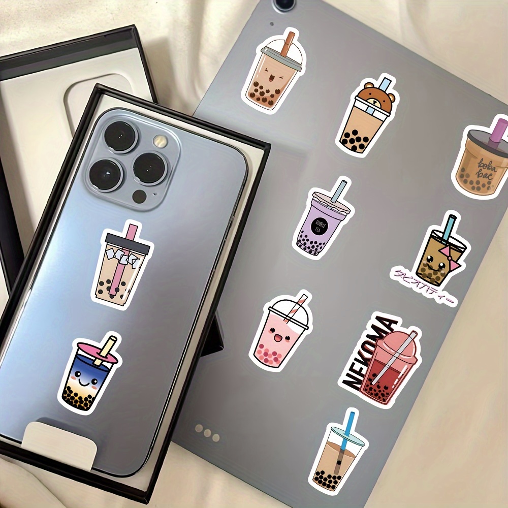 Boba Stickers 105PCS Kawaii Bubble Tea Stickers,Drink Stickers, Vinyl Cute  Tea Stickers Gifts,Asthetic Stickers,Water Bottle Sticker Pack for Teens