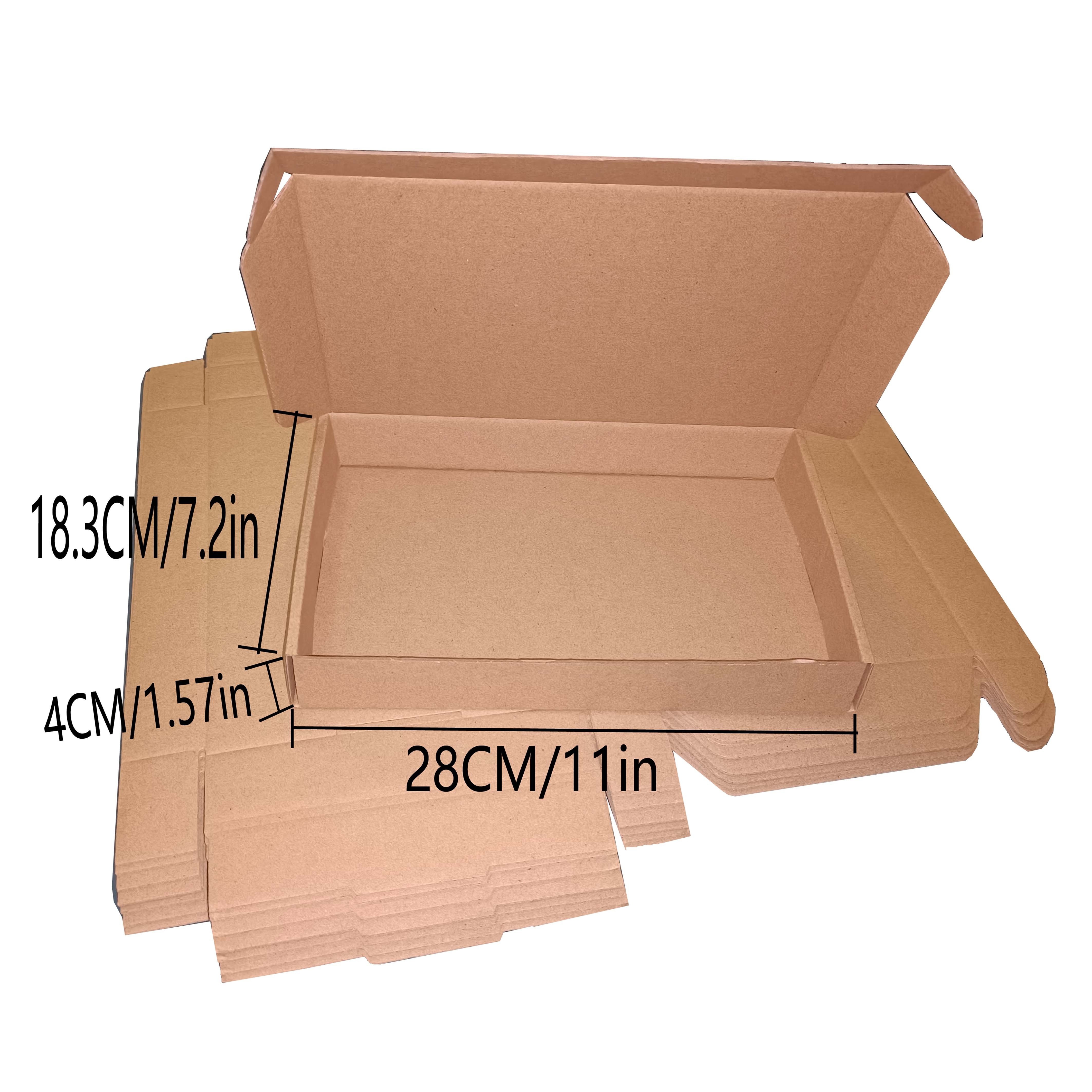 Paquete de 25 cajas de envío de cartón, cajas de cartón corrugado marrón de  7.2 x 5.2 x 2 pulgadas para embalaje de pequeñas empresas, cajas de papel