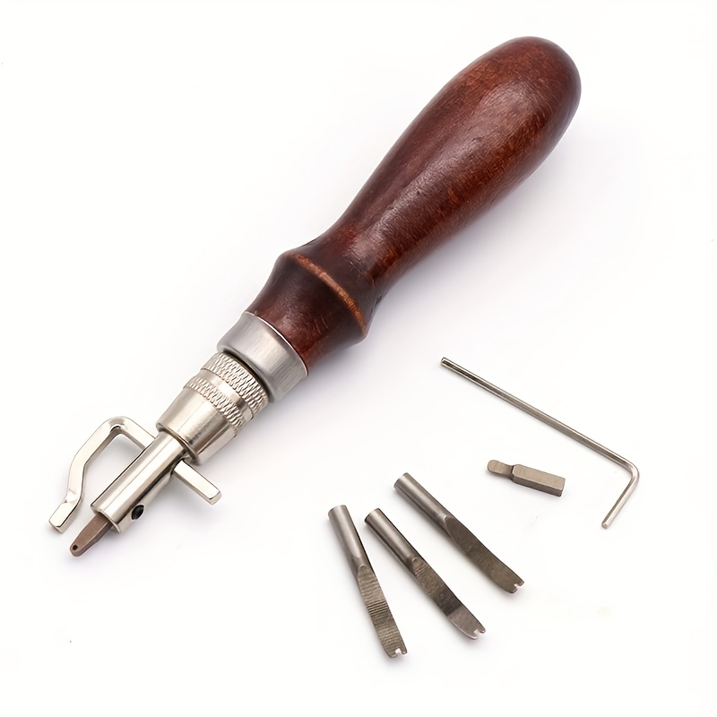 Leathercraft 5 in 1 Groove Tool Adjustable Leather Edge Stitching