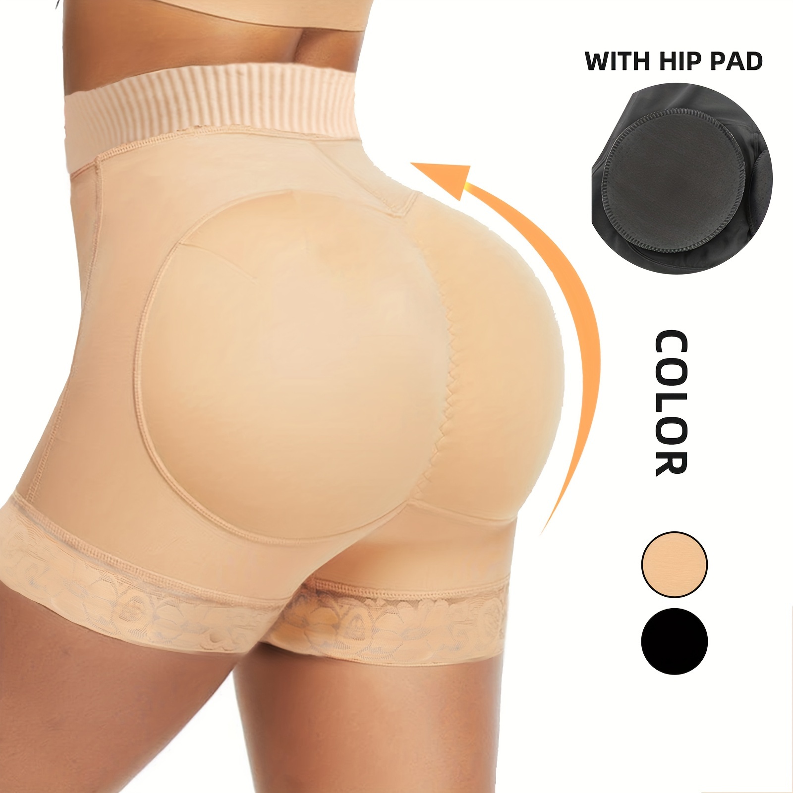 Mulheres Shapewear Padded Enhancer Hip Pads Para Mulheres - Temu