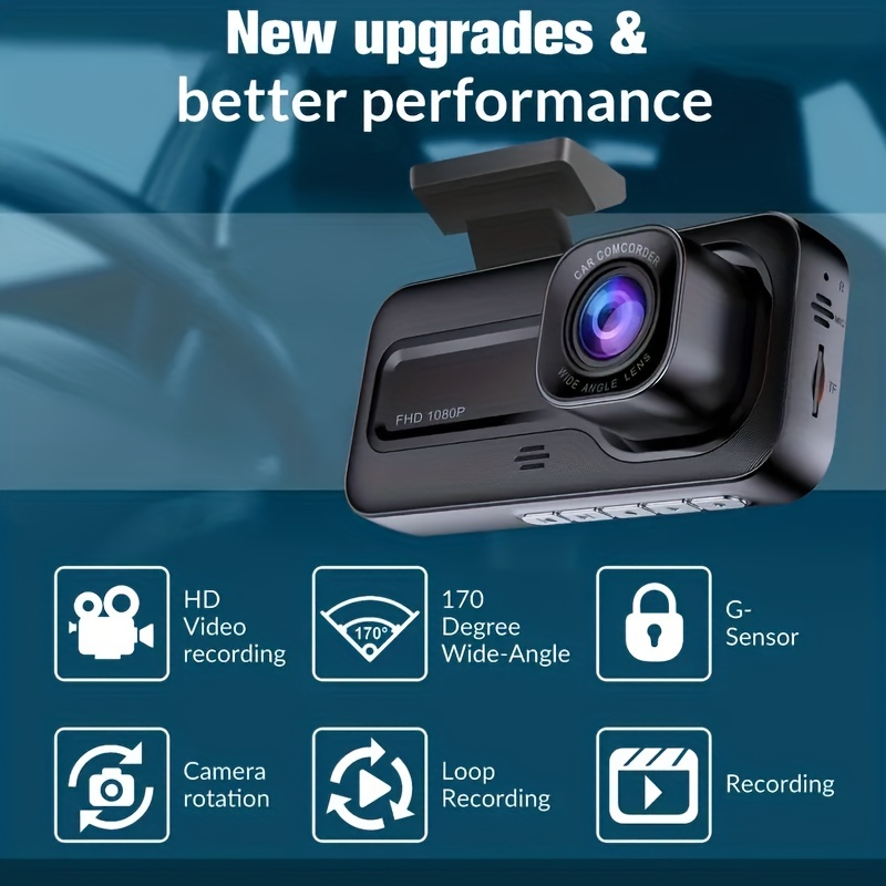 3 Kameraobjektiv Auto DVR, HD 1080P Dash-Kamera Dual Lens Dashcam Video  Recorder Auto Parküberwachung Insede IR Nachtsicht