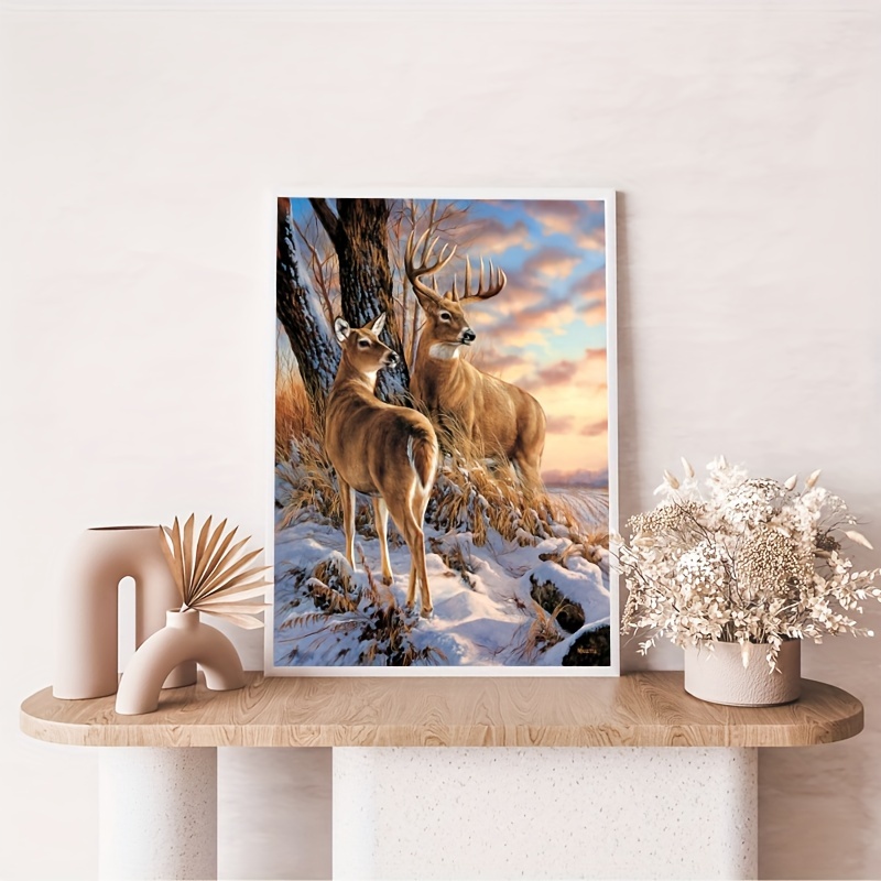 Deer Diamond Painting Kits for Adults, Animal 5D Diamond Art Kit for  Beginners