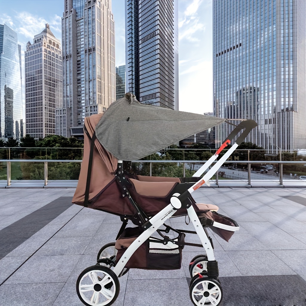 Parasol universal para cochecito de bebé, protector solar, cubierta opaca  transpirable, protector solar, cubierta de toldo para cochecito de bebé