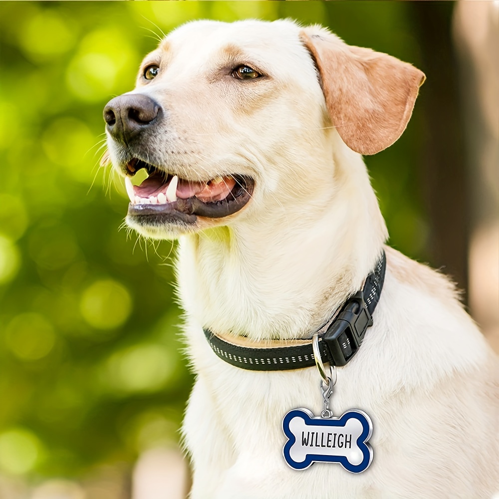 Engraved Bone Shape Pet Tags - Custom Collar Pendant