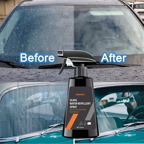 Glass Coat Spray Windshield Windows Hydrophobic Water Repellent Improved Visibility Protection for Glass Parts Spotless, Automobile Glass Rain