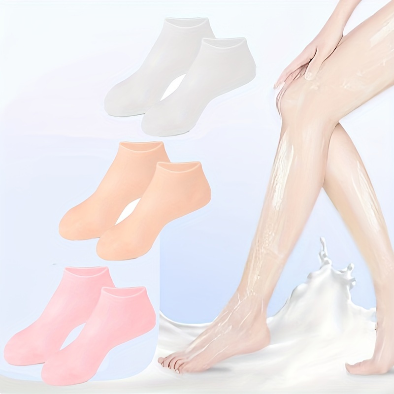 Silicone Gel Moisturizing Socks Anti slip Silicone Socks - Temu