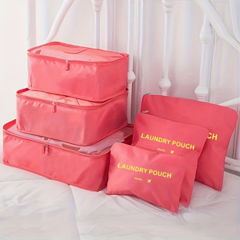 6pcs/set Bolsa Almacenamiento Ropa Viaje Organizador Maleta - Temu Spain