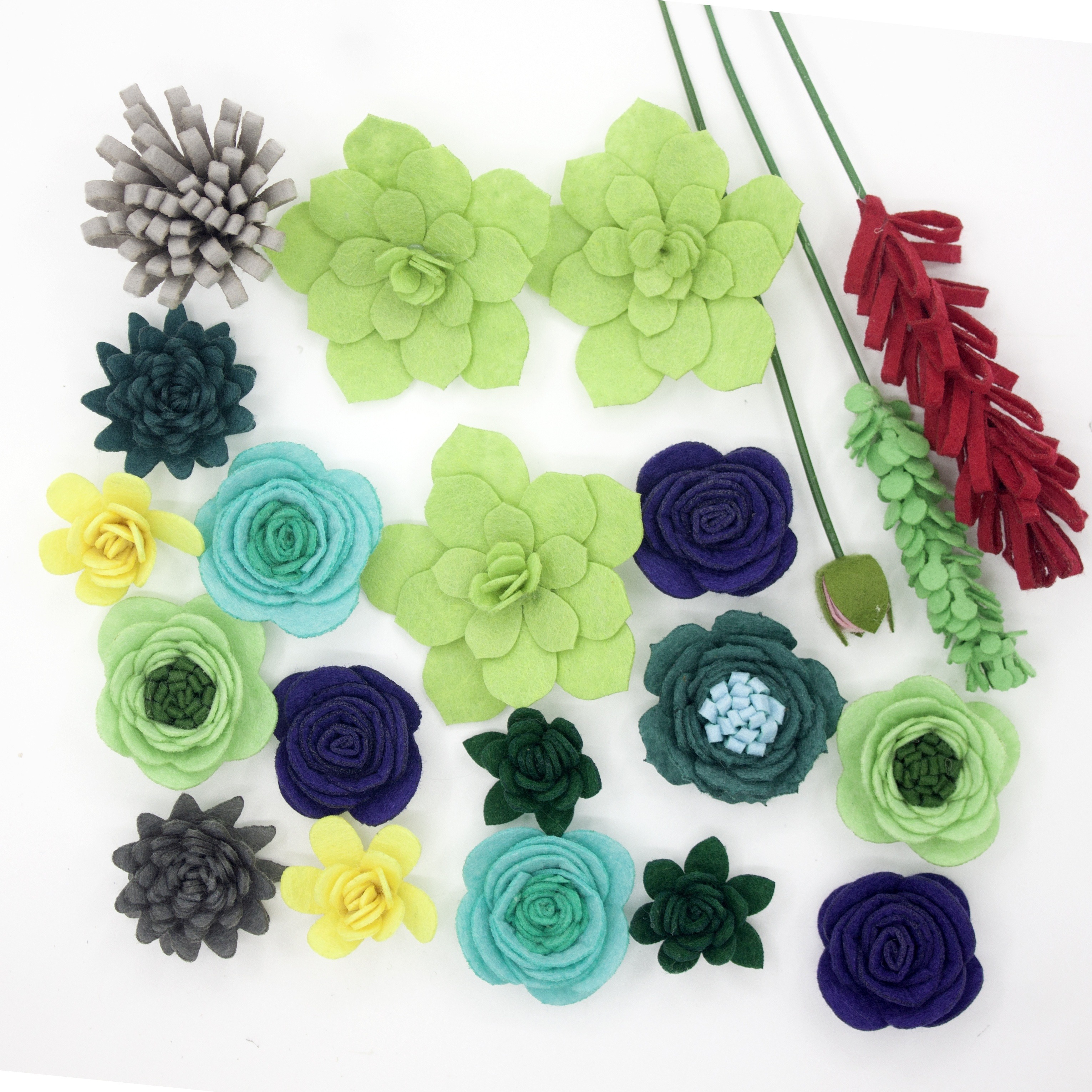 1set/17pcs Dried Flowers Felt Eternal Flowers Party Supplies, St. Patrick  Decor Home Party Wedding Decor, Valentine's Day Gifts