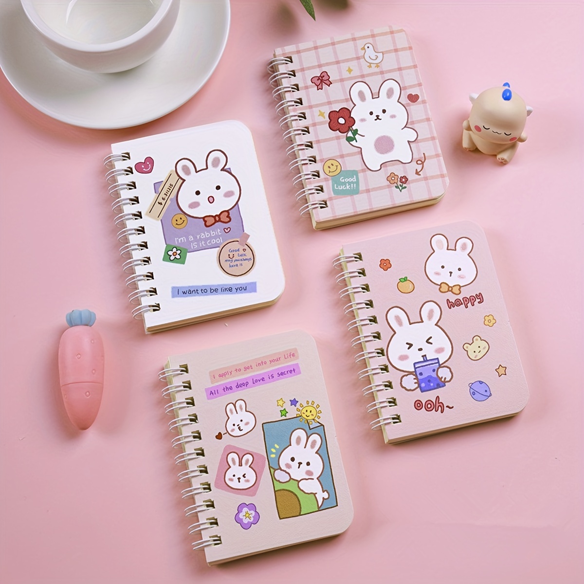 Kawaii-Cahier de Poche Portable Mini-Portable Mignon, Carnet de