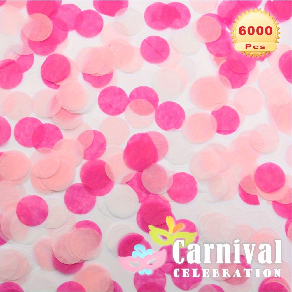 Confettis de table ronds en papier de soie pour décoration de fête  d'anniversaire de mariage, 50 g 0.98 Inch Rose Gold Confetti : :  Cuisine et Maison