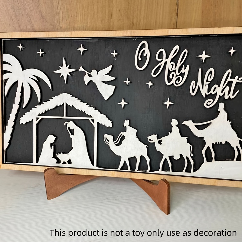 Stand Christmas Nativity Laser Cut Digital File/cute Wood - Temu