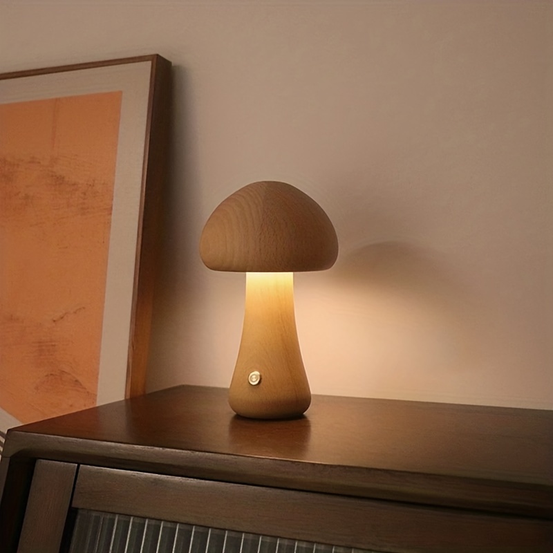 MAGIC MUSHROOM LAMP, Award Winning Handmade Wooden Lamp