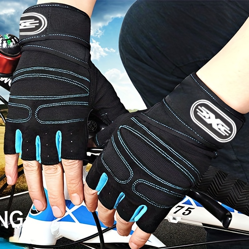 

1 Pair Breathable Anti-skid Workout Gloves For Men And Women - Ideal For Gym, Weightlifting, Exercise, Pull Ups, And Cycling