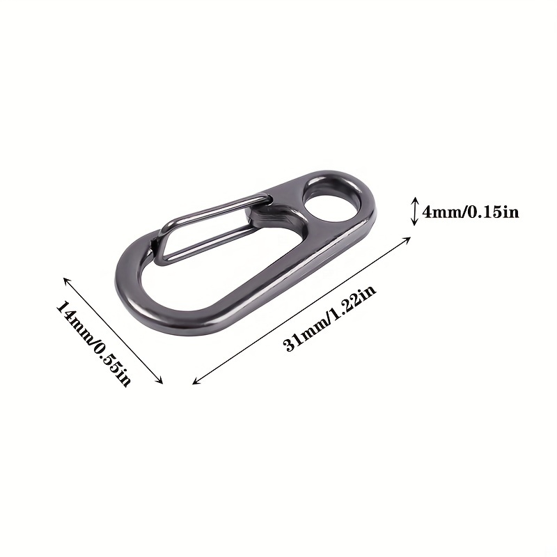 5 10pcs D Shaped Mini Carabiner Keychain For Quick And Easy