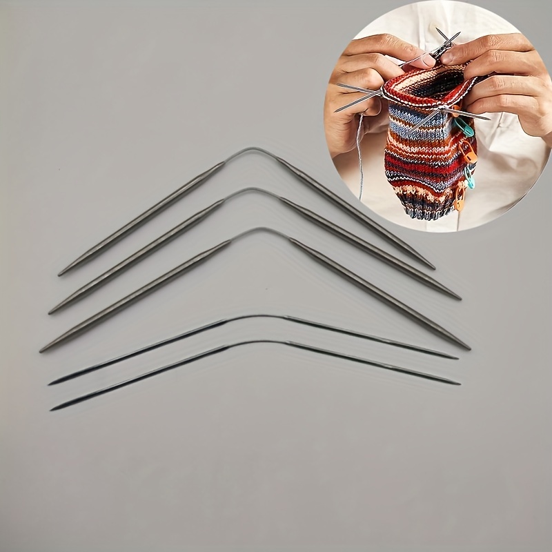 3 Sets of Stainless Steel Crochet Hooks Sewing Needles Knitting Needles DIY  Lace Crochet Hooks 
