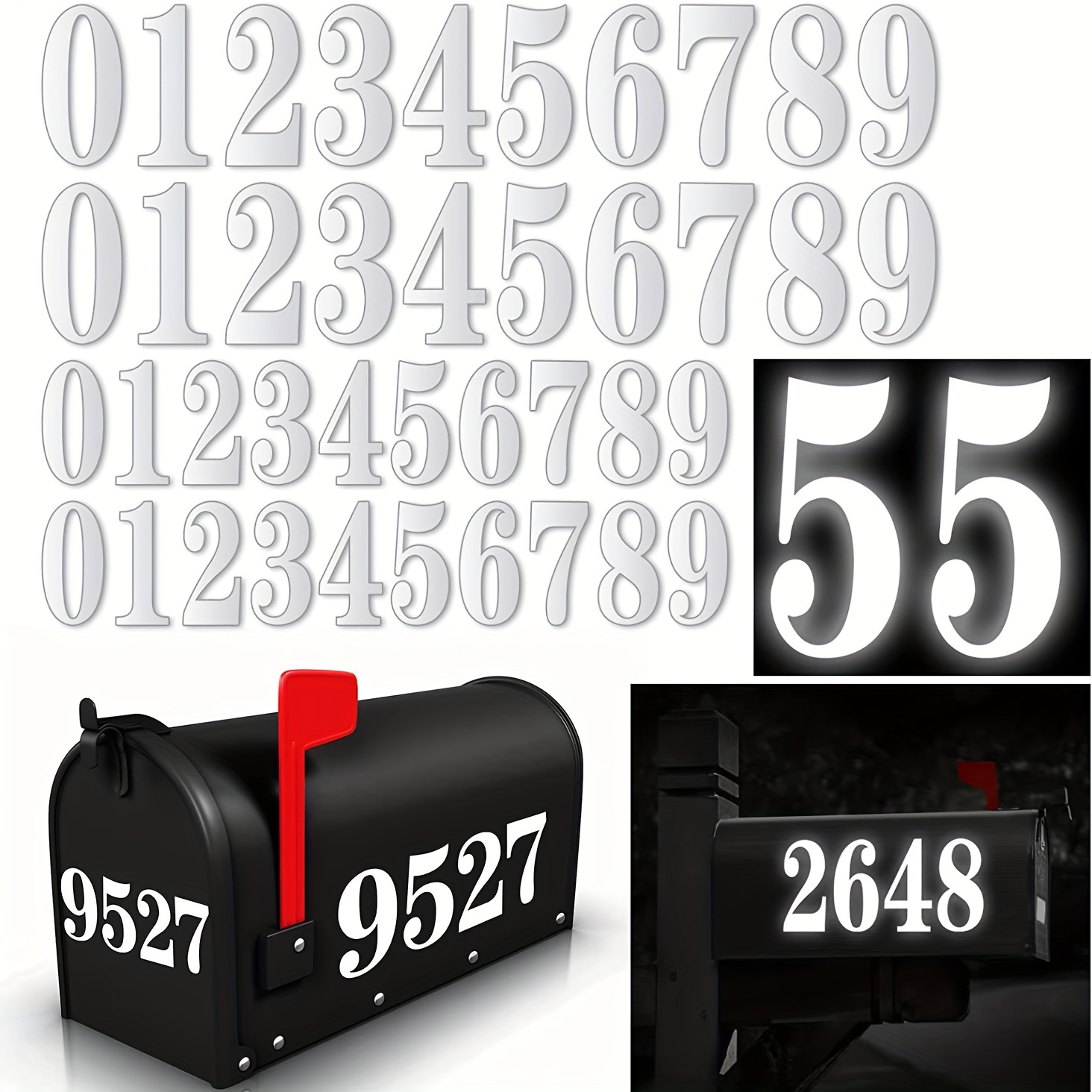 Numbers Stickers Large Waterproof Stickers [ Numbers] Number - Temu