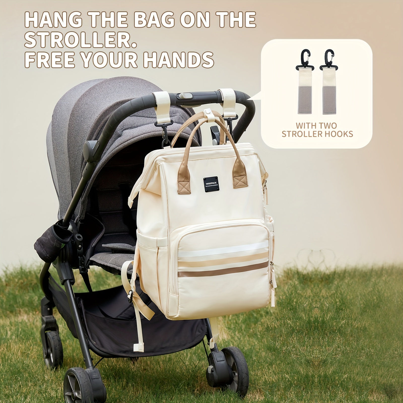 Mochila para pañales, mochila multifuncional impermeable grande de viaje  para bebé, mochila para papá/mamá, mochila organizadora de cosas con