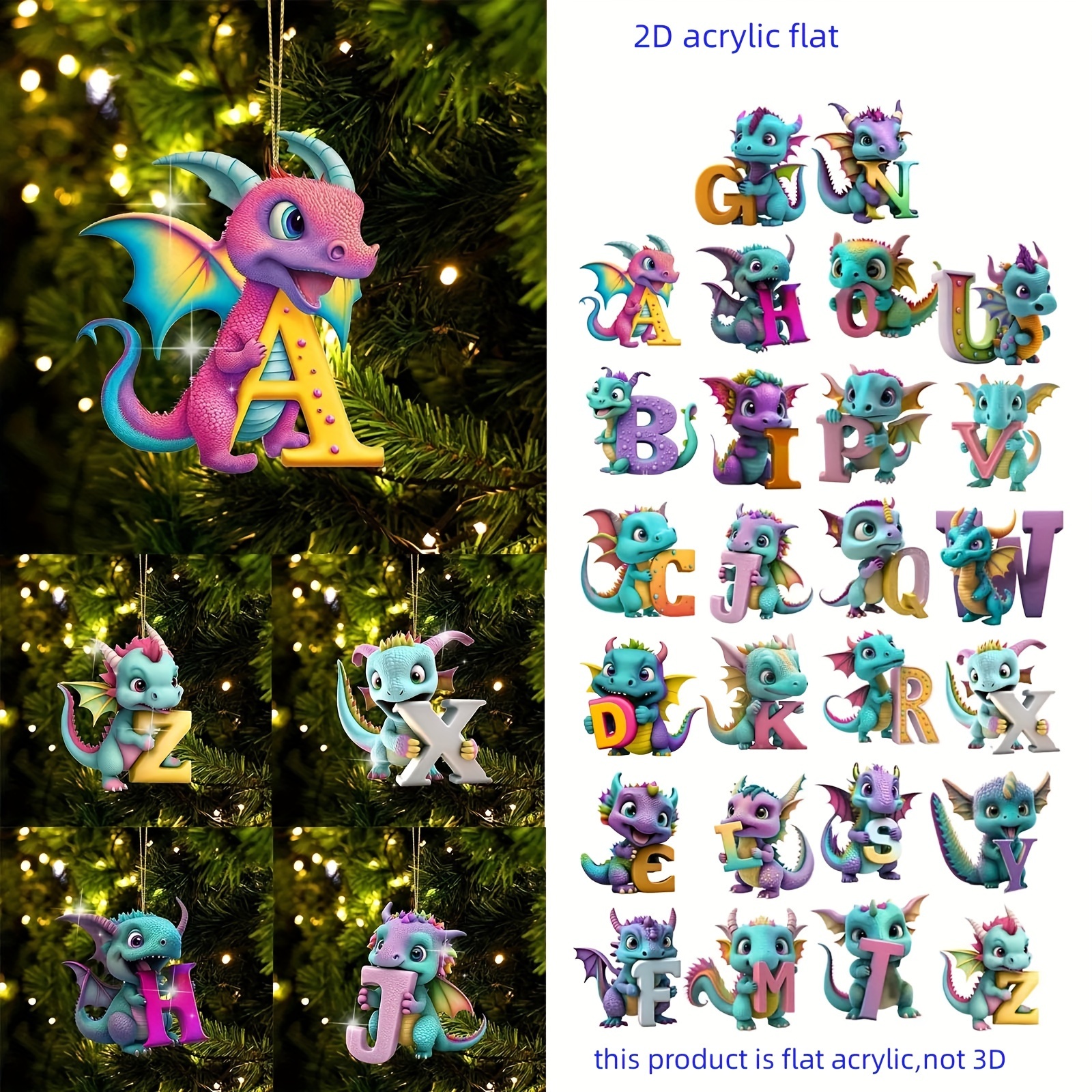 

1pc 2d Pendant 26 English Ornaments Hanging Ornaments Letter Hanging Ornaments