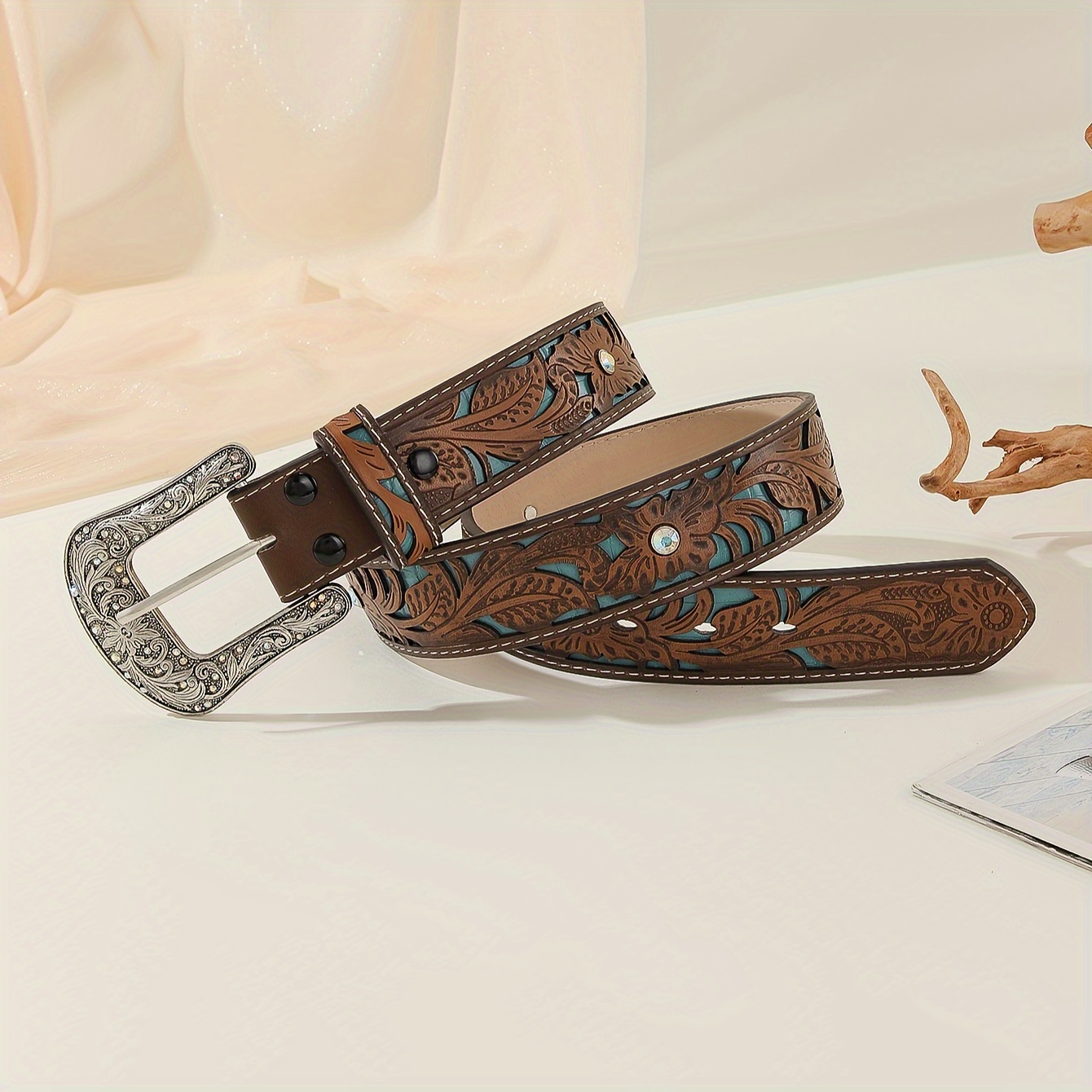 Vintage Bohemian Style Rhinestone Belt for Women