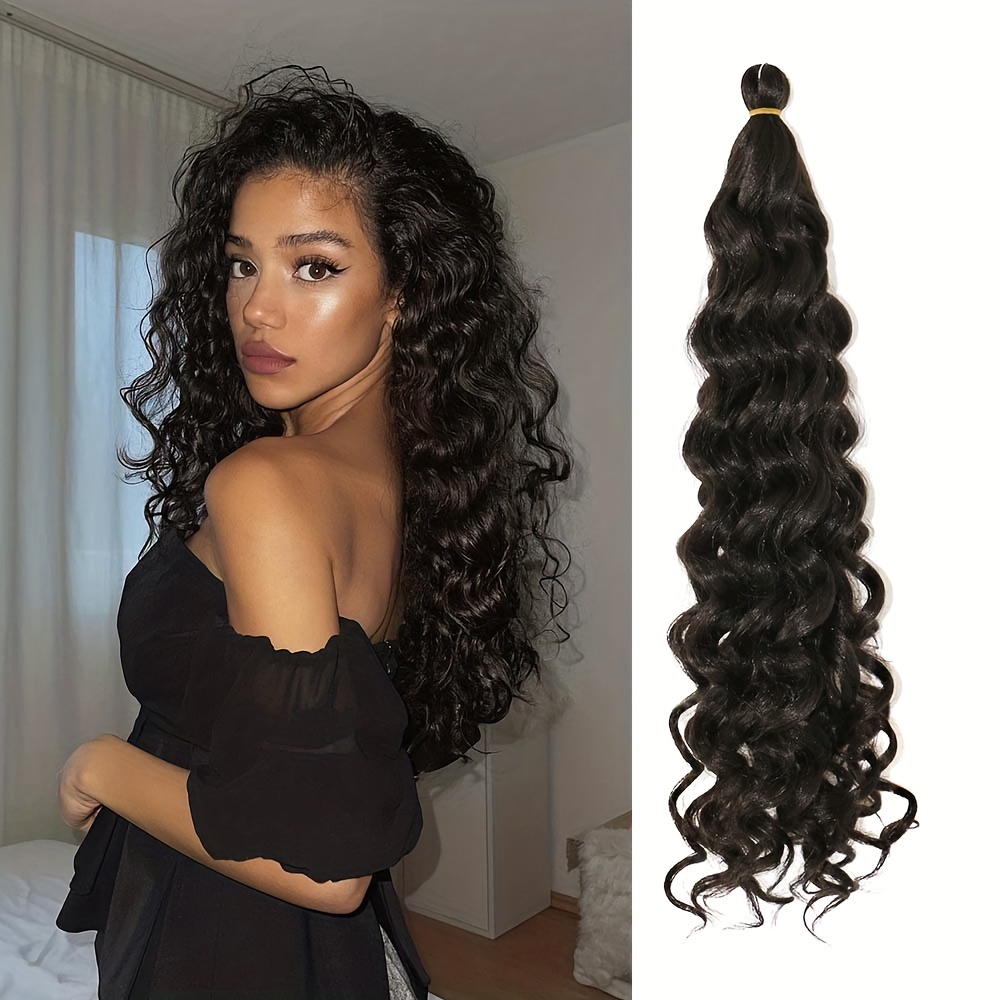 50 8 Cm Hawaii Curl Braiding Synthetic Hair Extensions 1 Pack Ocean Wave Hair