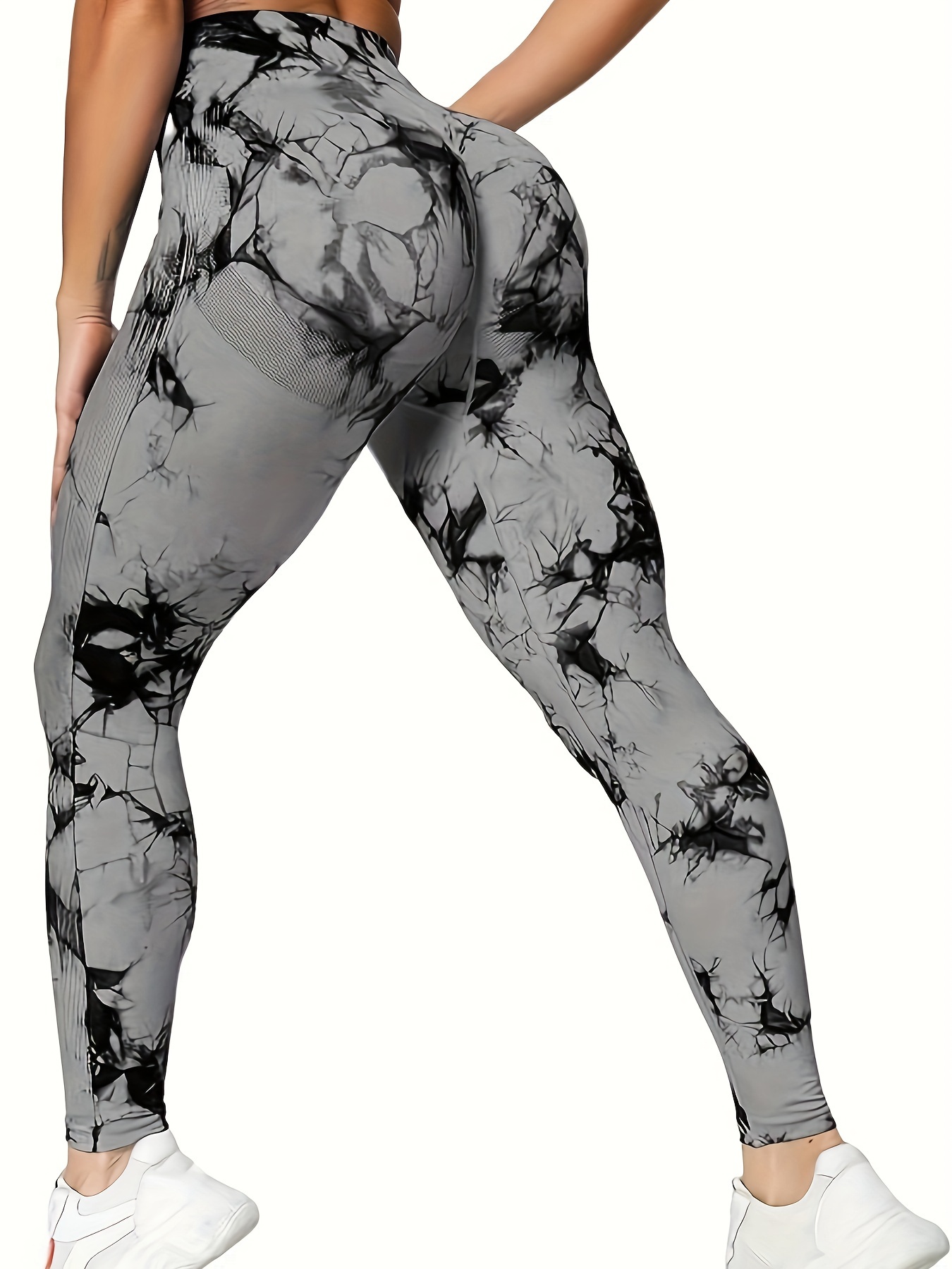 V Back Scrunch Leggings (White) – Fitness Fashioness
