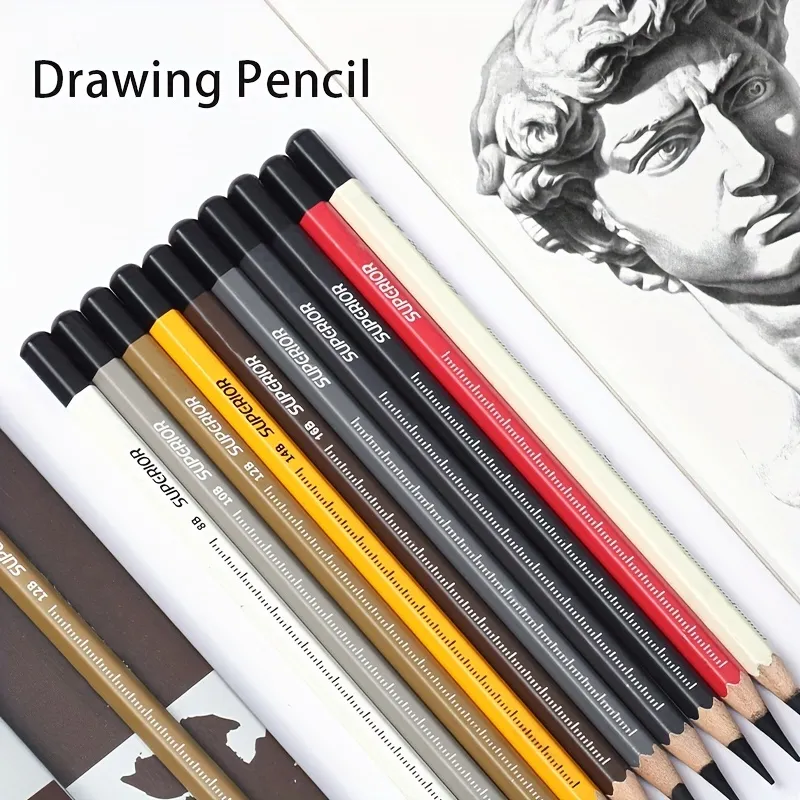 Sketch Drawing Pencil Set 8b 10b 12b 14b 16b Graphite Pencil Ideal For Drawing  Art Sketching Shading Artist Pencils For Beginners & Pro Artists - Temu  Finland