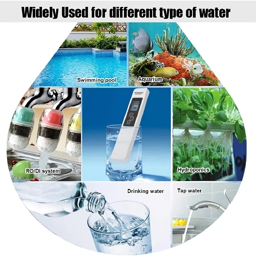 Testeur d'eau numérique 4 modes pour l'eau potable les - Temu Switzerland