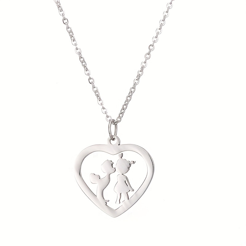 Couple Heart Love Necklace