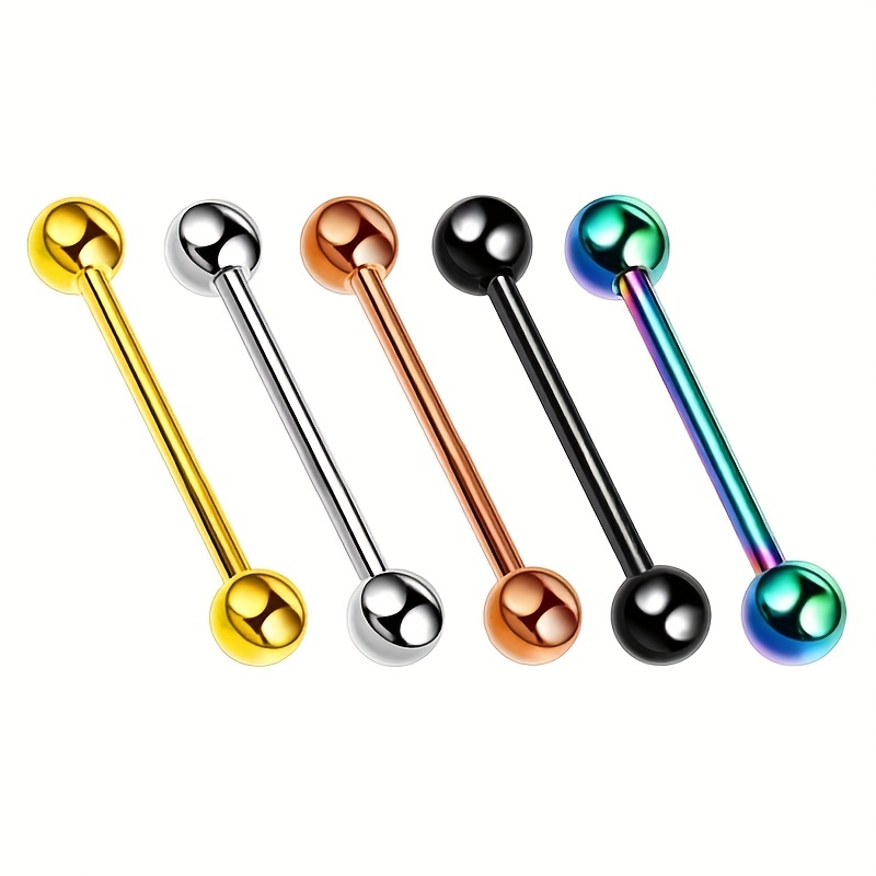 2pcs Titanium Steel Body Piercing Set for Men