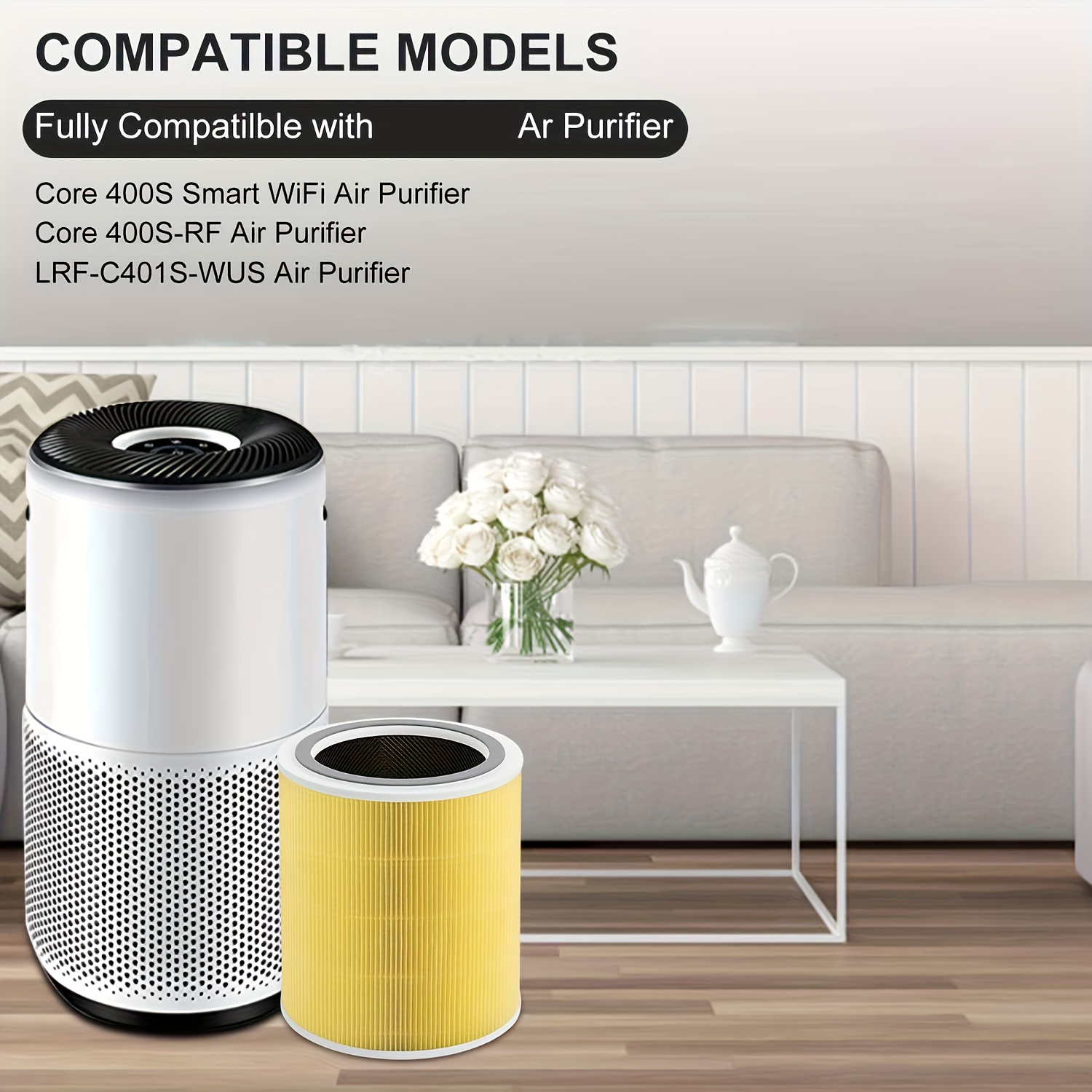 Levoit Core 400s Smart Wifi Air Purifier Filter Replacement - True
