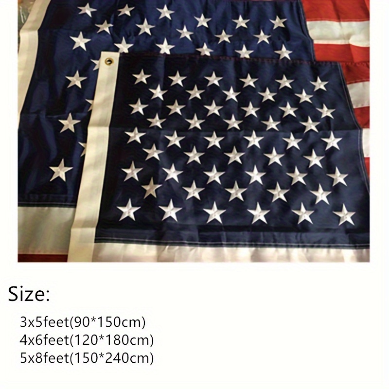 Embroidered American Flag 90*150cm 