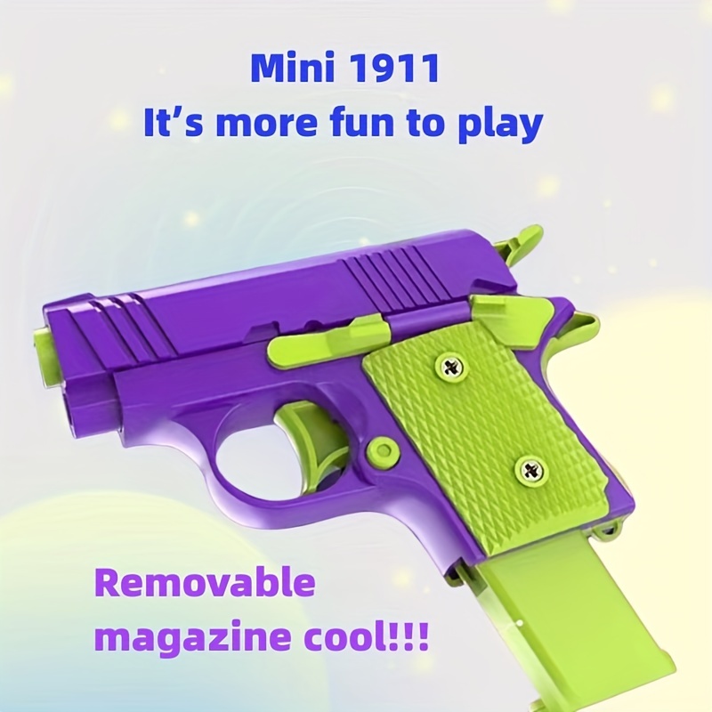 Gravity Fidget Toys - 3D Printing Fidget Gun Decompression Toys For Adults  - Funny Plastic EDC Non-Firing Gun Toy - Sensory Toys Anxiety Stress Relief  Toy