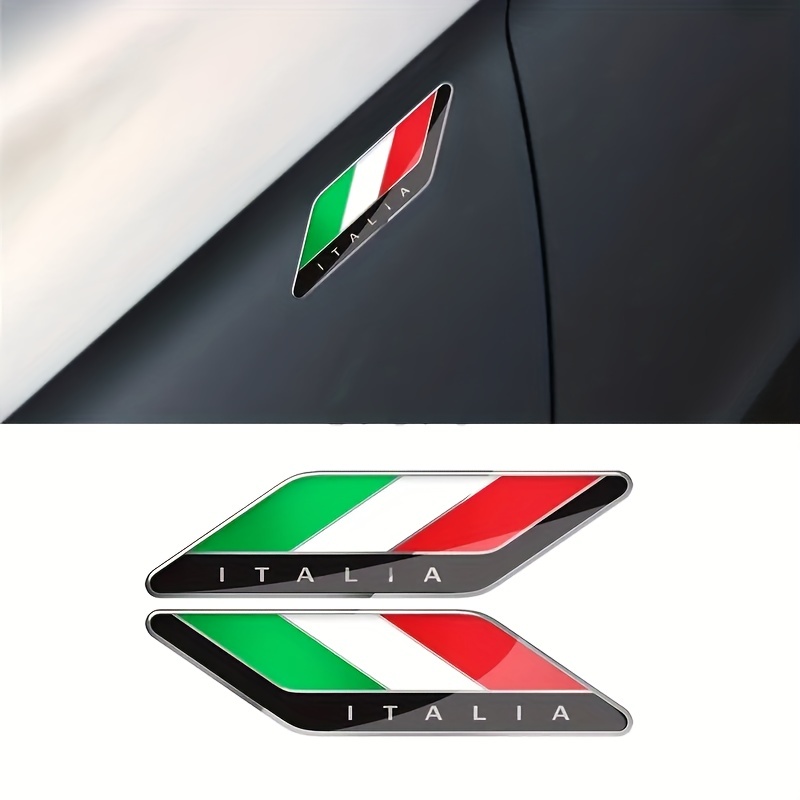 2 Stück Italien Flagge Schildförmige Aufkleber Emblem - Temu Germany