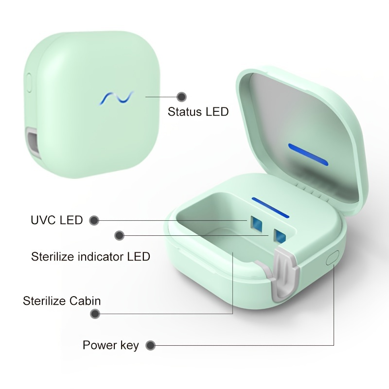 1 Mini Estuche Esterilizador Cepillo Dientes Uv Recargable - Temu