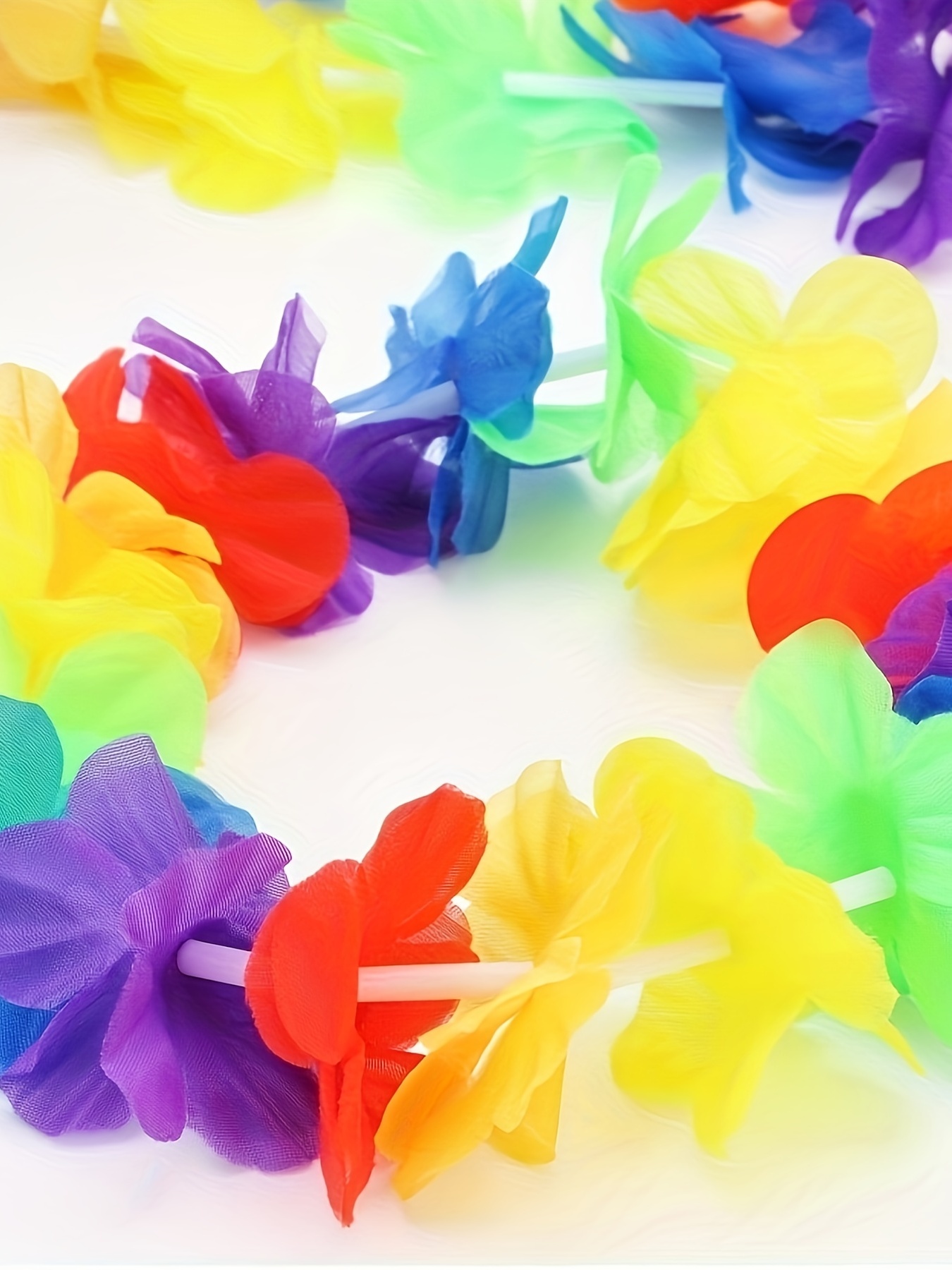 2 Sets Hawaiian Grass Hula Skirts & Leis for Women