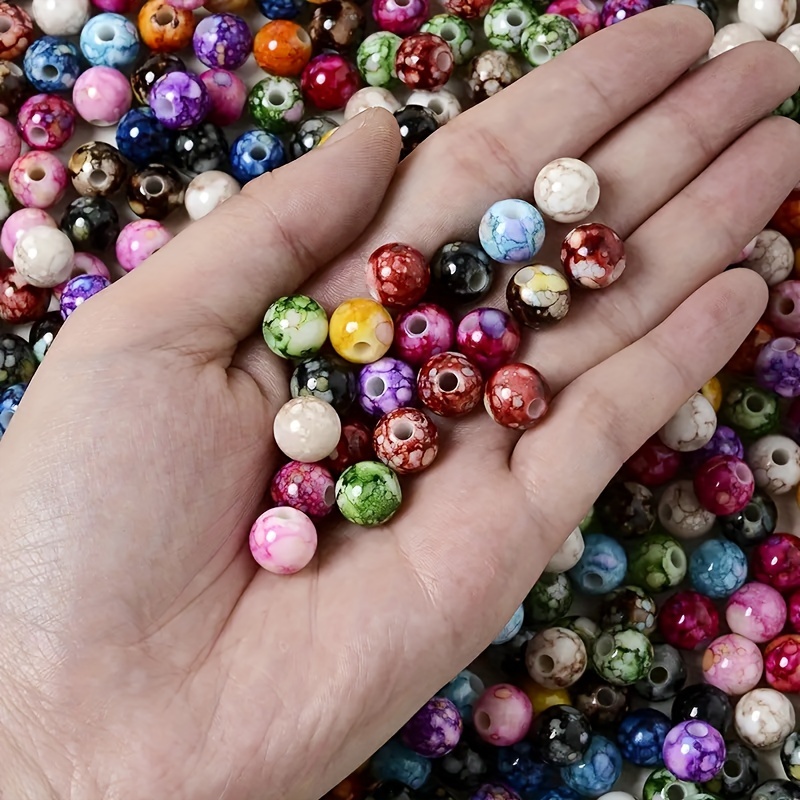 Spacer Beads Jewelry Making In 6 Styles Round Beads Flat - Temu