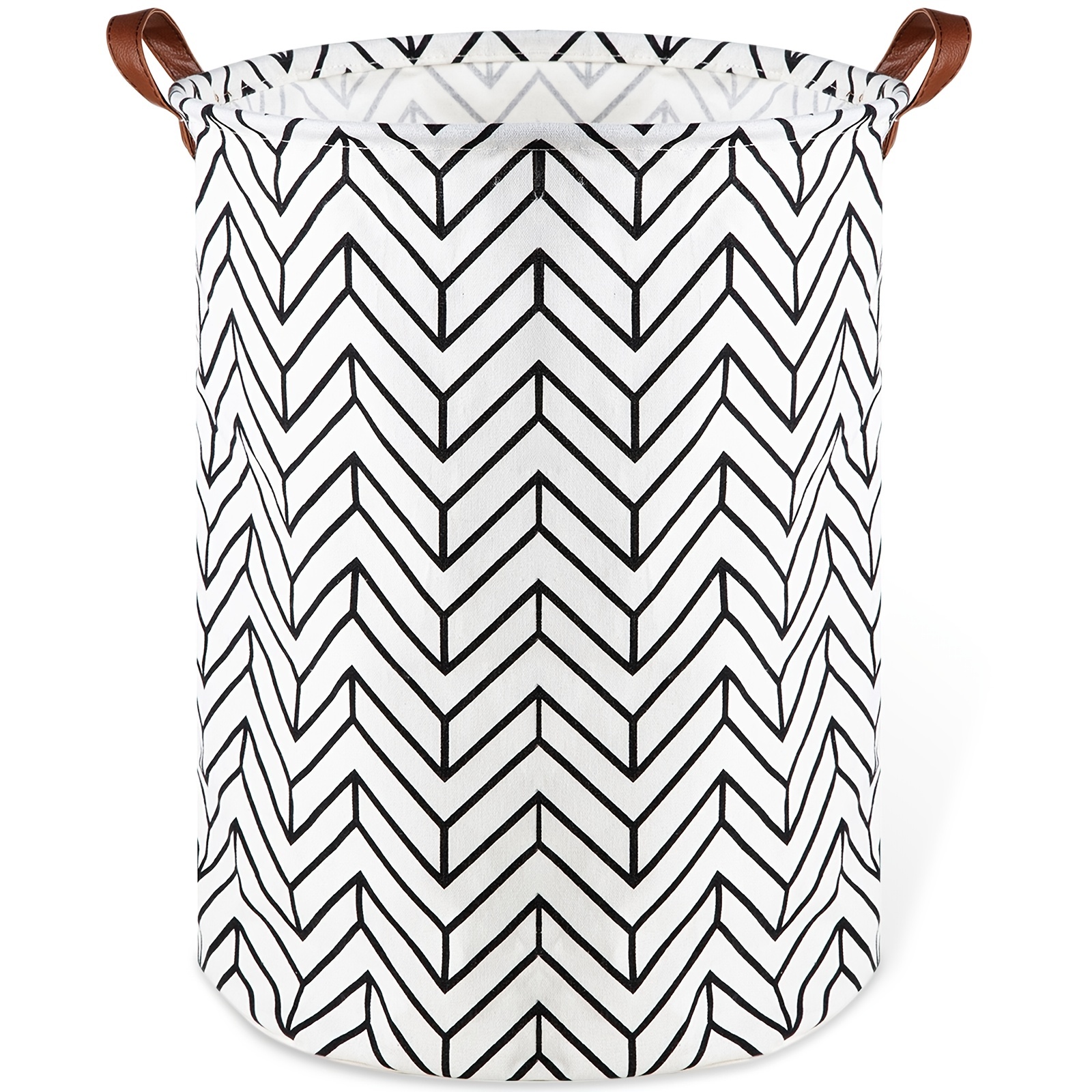 Collapsible Laundry Hamper, 20 Inch Tall Large Round Laundry Basket With  Handles,waterproof Clothes Hamper - Temu