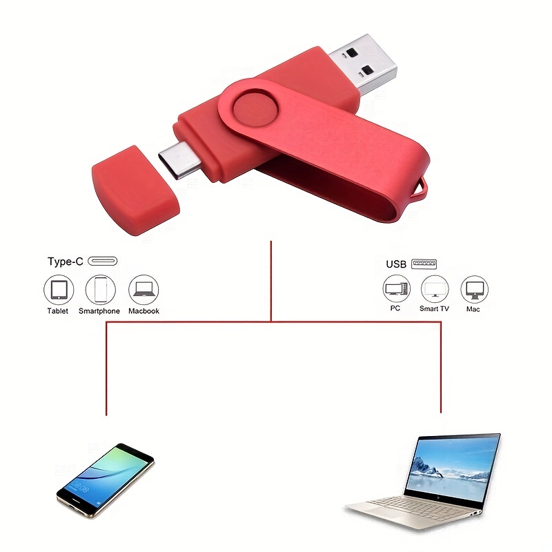 2 in 1 otg usb flash drive portable undefined hanging hard drive 32gb 64gb 128gb data storage memory usb for computer laptop