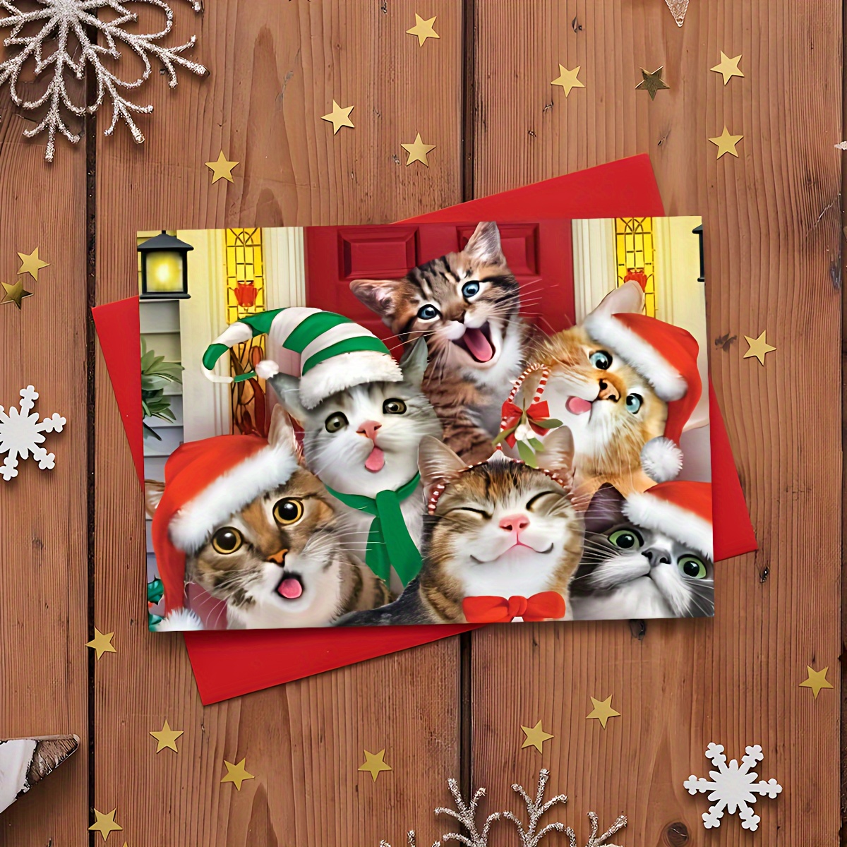 6pcs 12pcs Christmas Cards Christmas Message Cards Christmas