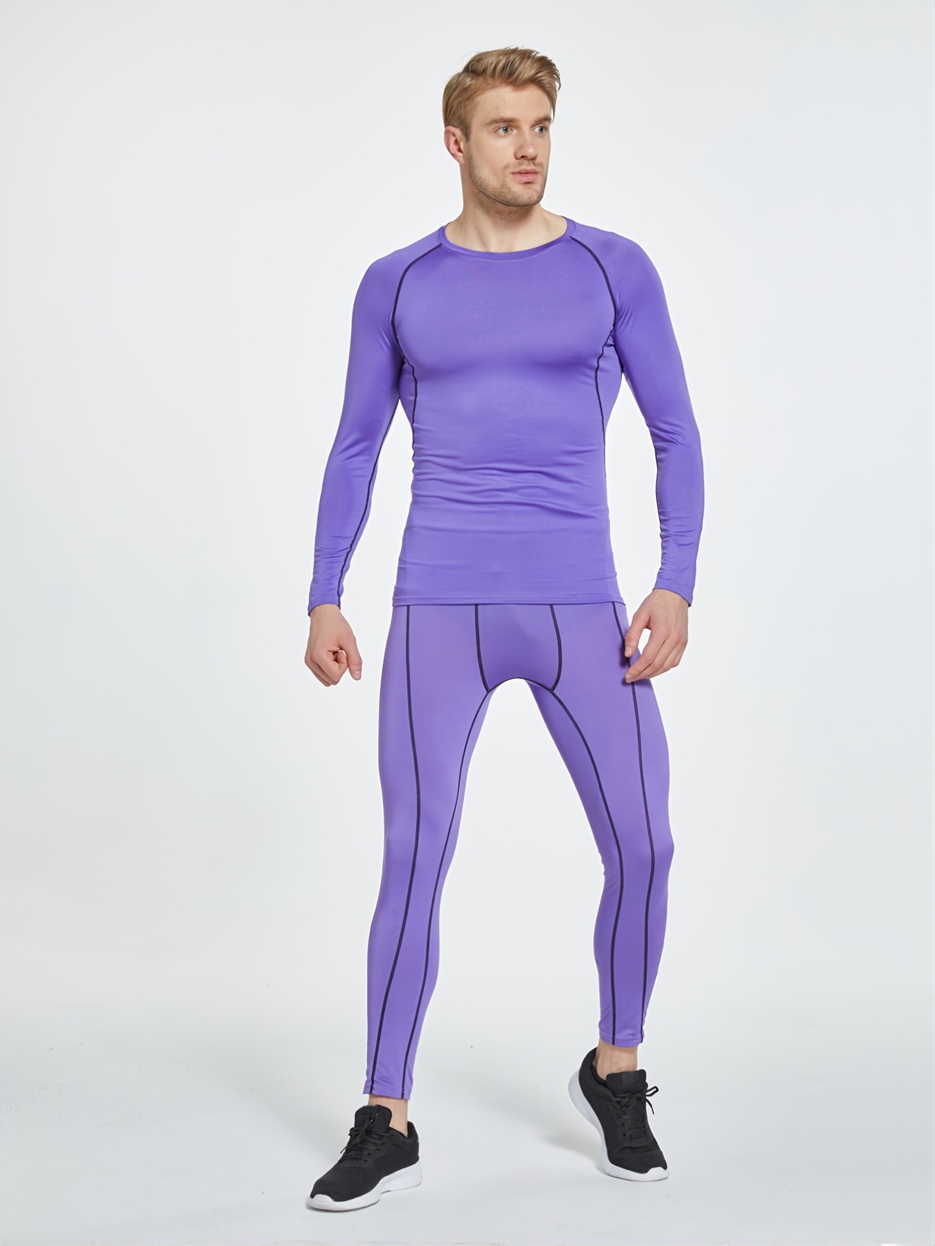 Pantalones de compresión para hombre leggings atléticos de secado fresco  mallas de entrenamiento para correr deportes activos mallas de capa base –  Yaxa Costa Rica
