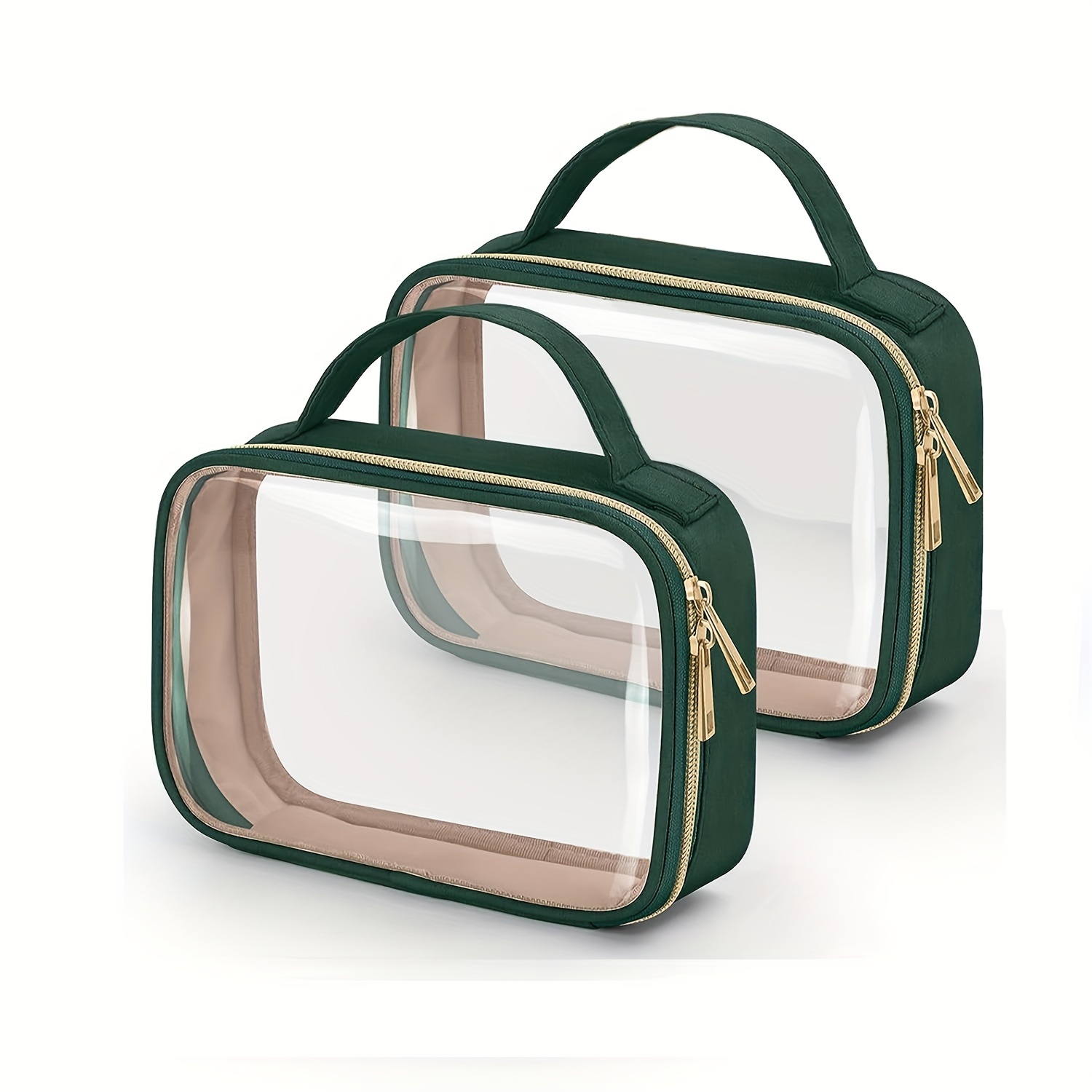 Clear Makeup Bags with Zipper Clear Toiletry Bags TSA Approved – Clear- Handbags.com