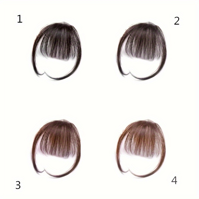 hair bangs with sideburns synthetic clip in hair extensions elegant natural looking for daily   accessories details 2